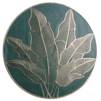 Podkładka BELO,śr.38cm,kolor zielono-złoty