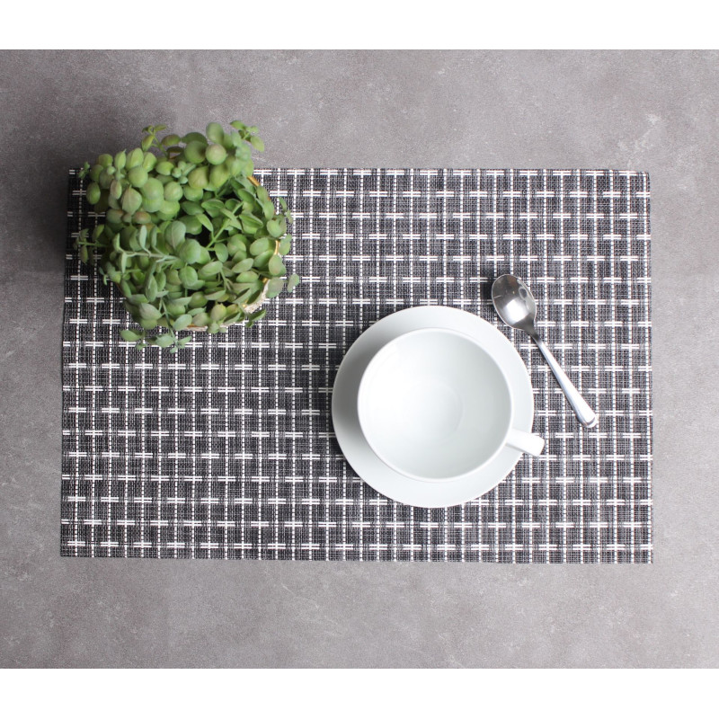 Podkładka RUTO,45x30cm,kolor czarno-biały