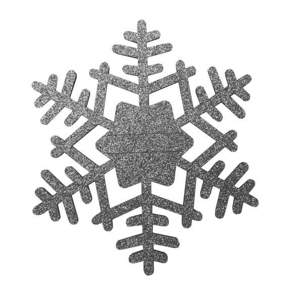 Podkł. filc na sztućce SNOWFLAKE,21cm,sza-sreb