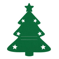 Podkł. filc na sztućce CHOINKA,15x20cm,k.zielony