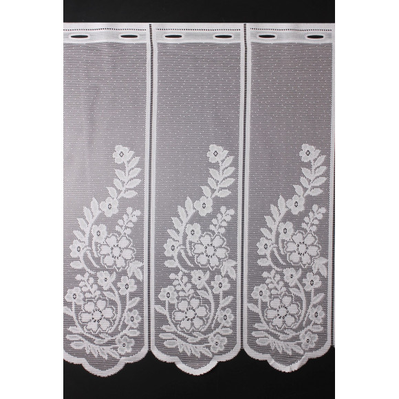 Firanka żakardowa ANA, wys. 60 cm, kolor biały