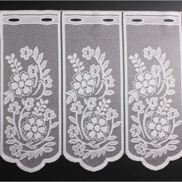 Firanka żakardowa ANA, wys. 40 cm, kolor biały