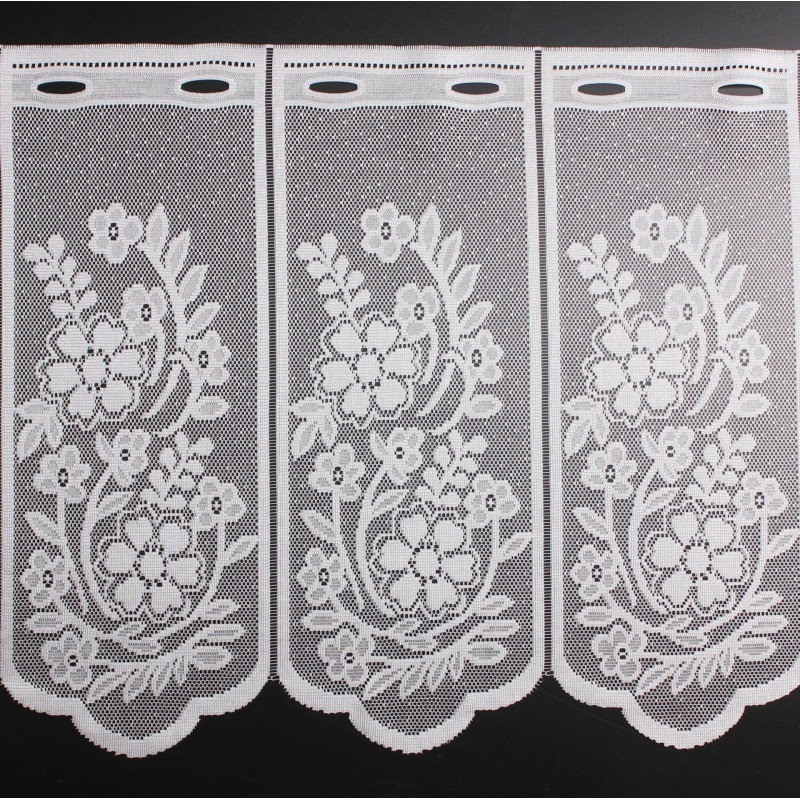 Firanka żakardowa ANA, wys. 40 cm, kolor biały