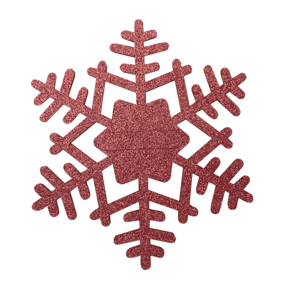 Podkł. filc na sztućce SNOWFLAKE,21cm,czerwony