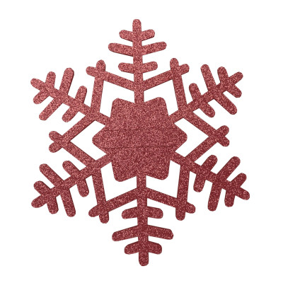 Podkł. filc na sztućce SNOWFLAKE,21cm,czerwony