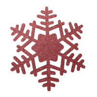 Podkł. filc na sztućce SNOWFLAKE,21cm,czerwony