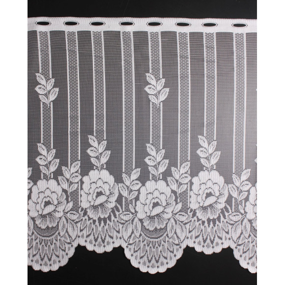 Firanka żakardowa IZA, wys. 60 cm, kolor biały