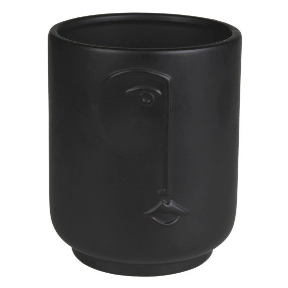 Osłonka LUKE ceramiczna 13,5x13,5x16,5-czarna