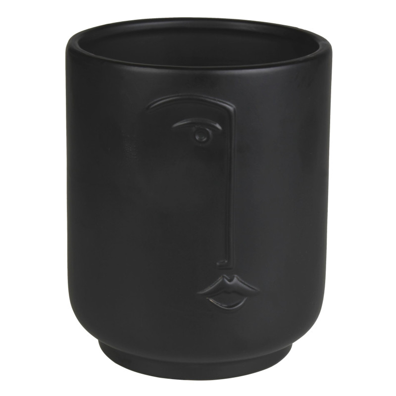 Osłonka LUKE ceramiczna 13,5x13,5x16,5-czarna