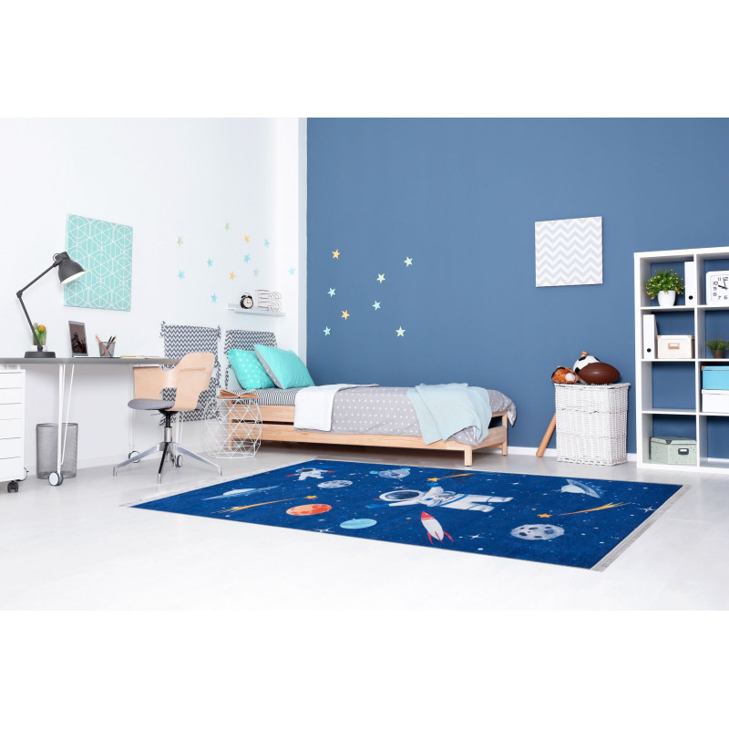 Dywan druk.kids SPAC,petra 160x230cm, k.niebieski