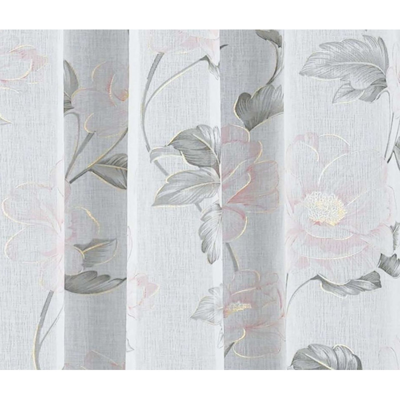  Firana z kółkami DOUBLE CHIC 140x270 biały