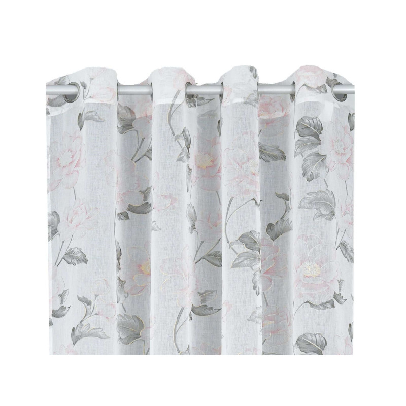  Firana z kółkami DOUBLE CHIC 140x270 biały