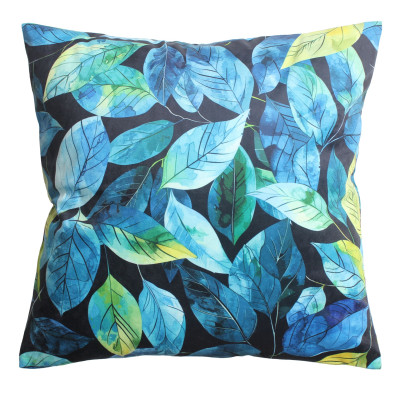 Poszewka LIVA 45x45 cm, kolor czarno-niebieski 2S
