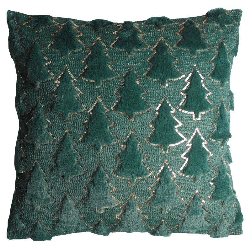 Poszewka TILA 45x45 cm, kolor zielono-złoty 1s