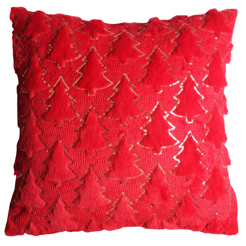 Poszewka TILA 45x45 cm, kolor czerwono-złoty 1s