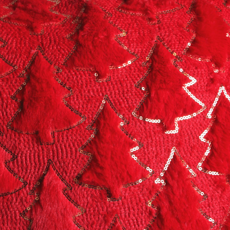 Poszewka TILA 45x45 cm, kolor czerwono-złoty 1s