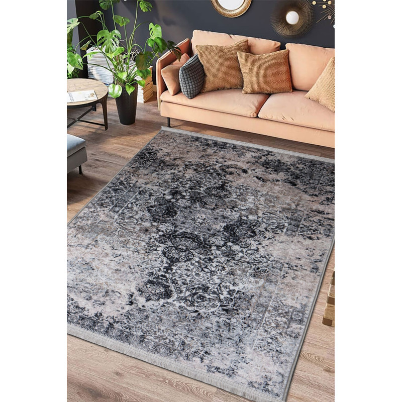 Dywan drukowany FRAS, petra 160x230cm, kolor szary