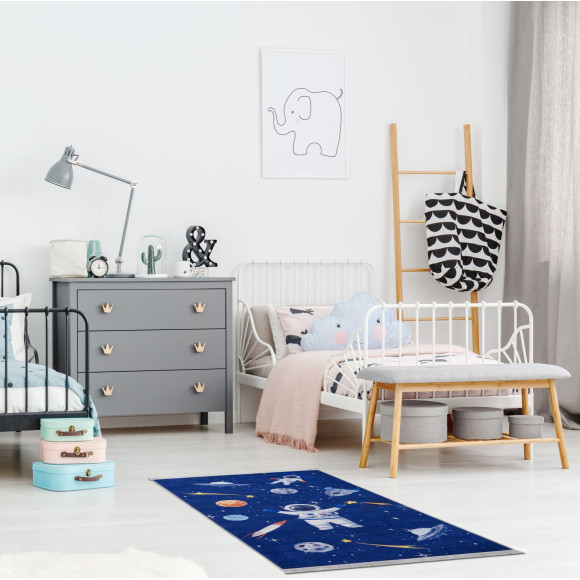 Dywan druk.kids SPAC,petra 120x160cm, k.niebieski