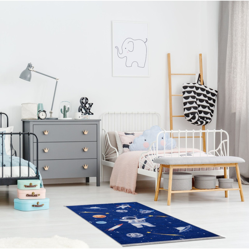 Dywan druk.kids SPAC,petra 120x160cm, k.niebieski