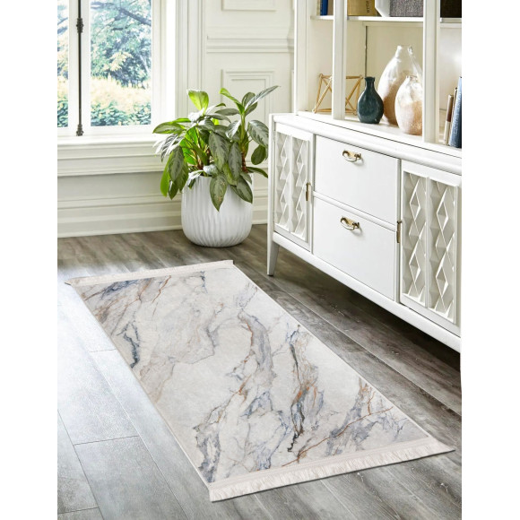 Dywan drukowany OPAL, petra 80x140cm, kolor ecru