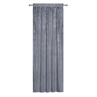 Zasłona z taśmą PLACIDO 140x260cm, kolor szary