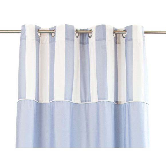 Zasłona z kółkami STRIPE CHIC 140x270 błęk