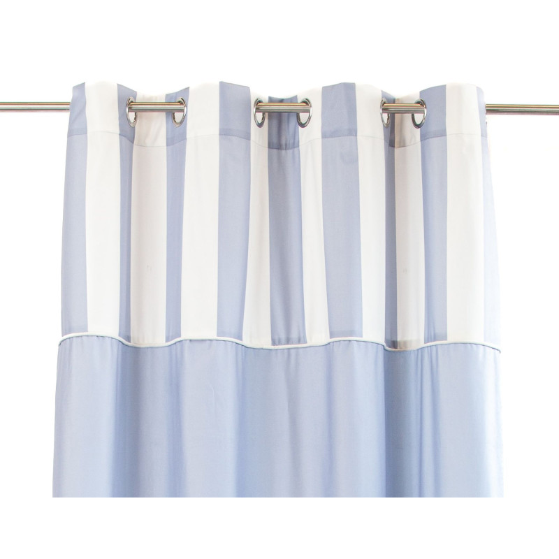 Zasłona z kółkami STRIPE CHIC 140x270 błęk