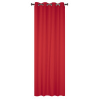 Zasłona z kółkami BLACKOUT 140x250 kolor czerwony9