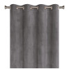 Zasłona z kółkami VELVET 140x260 cm, kolor szary