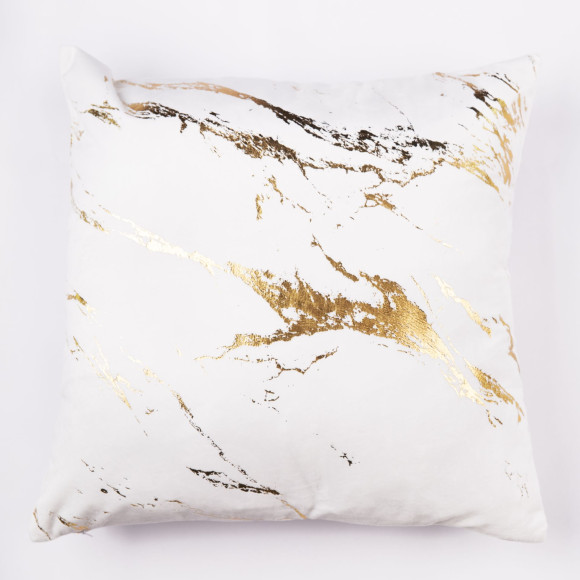 Poduszka ENDLESS CHIC 45x45 biały+złoty
