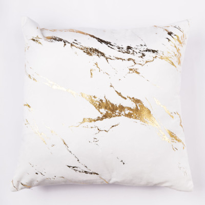 Poduszka ENDLESS CHIC 45x45 biały+złoty