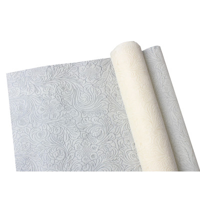 Tk. do dekoracji EMBOSSED, 45/200 cm, k.kremowy