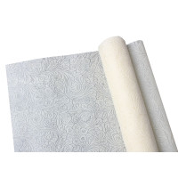 Tk. do dekoracji EMBOSSED, 45/200 cm, k.kremowy