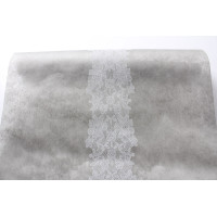 Tk. do dekoracji HAFT, 45/200 cm, kolor szary