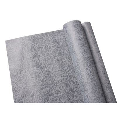 Tk. do dekoracji EMBOSSED, 45/200 cm, k.szary