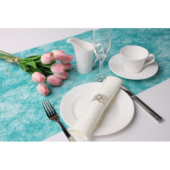 Tk. do dekoracji NON-WOVEN MAT, 45/200 cm, morski