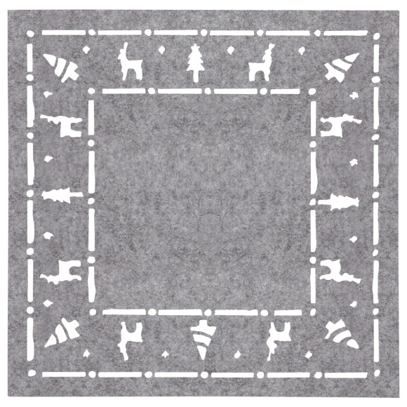 Podkł.pod kubek,filc CHOJNA 4szt,10x10cm-szara