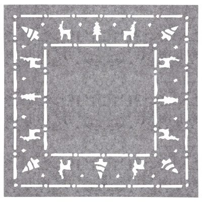 Podkł.pod kubek,filc CHOJNA 4szt,10x10cm-szara