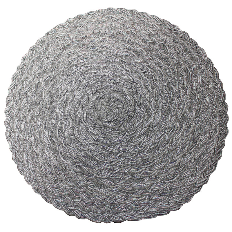 Podkładka WOOL, śr.38 cm, kolor szary