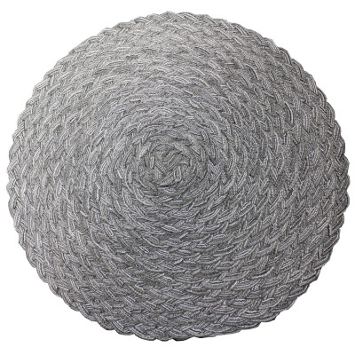 Podkładka WOOL, śr.38 cm, kolor szary