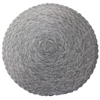 Podkładka WOOL, śr.38 cm, kolor szary