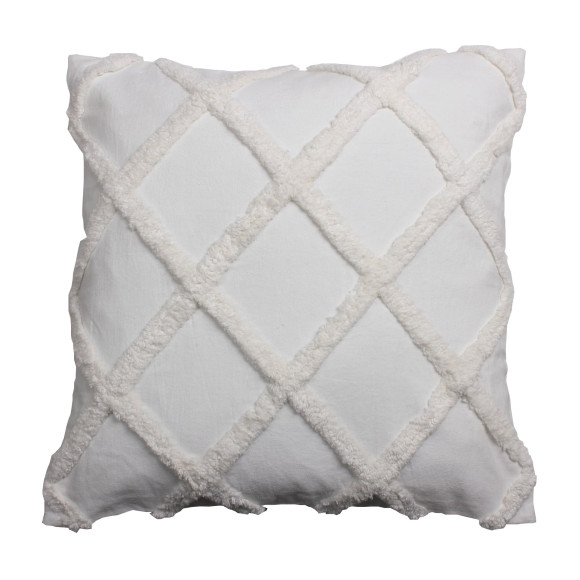 Poszewka ADEN 45x45cm, kolor kremowy