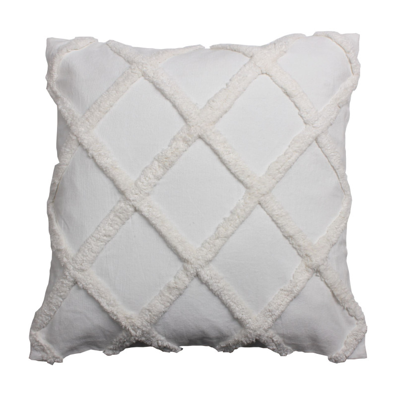 Poszewka ADEN 45x45cm, kolor kremowy