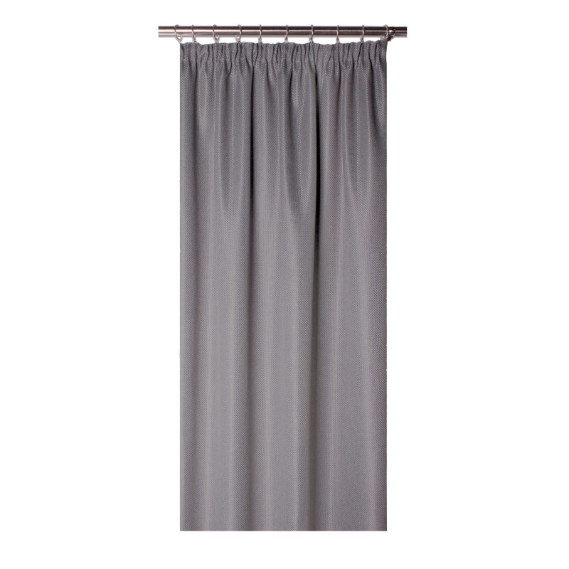 Zasłona z taśmą DARK 140x250