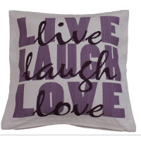 Poszewka LAUGH rozm.40x40 cm kolor fiolet