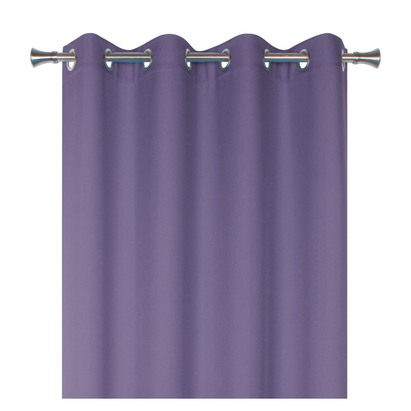 Zasłona z kółkami OXFORD 140x245cm, kolor fioletowy