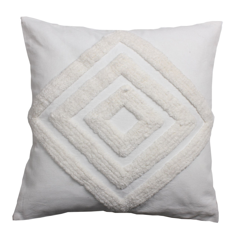 Poszewka DAHLIA 45x45cm, kolor kremowy