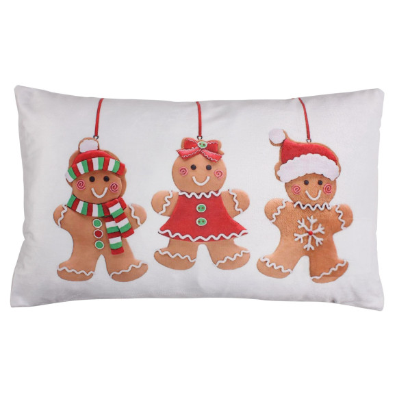 Poszewka COOKIES 50x30cm, kolor biały