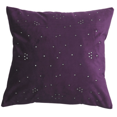 Poszewka DIAMONDS 45x45cm, kolor fioletowy