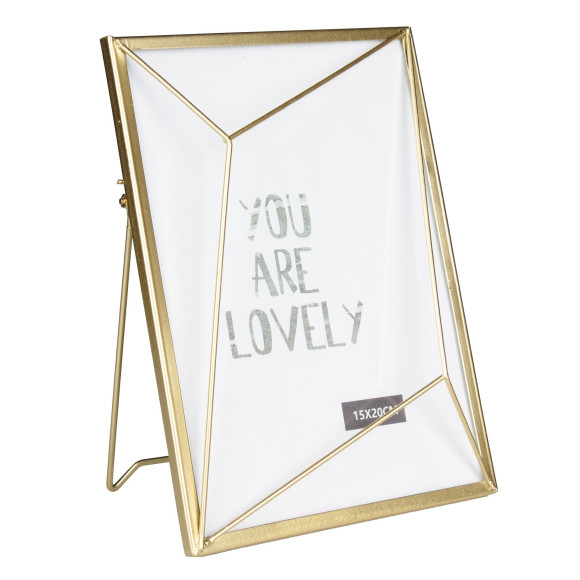 Ramka na zdjęcia DIRO 15x20cm, metal, kolor złoty